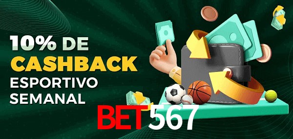 10% de bônus de cashback na Bet567